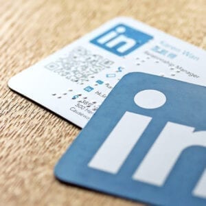 點字版本的LinedIn卡片