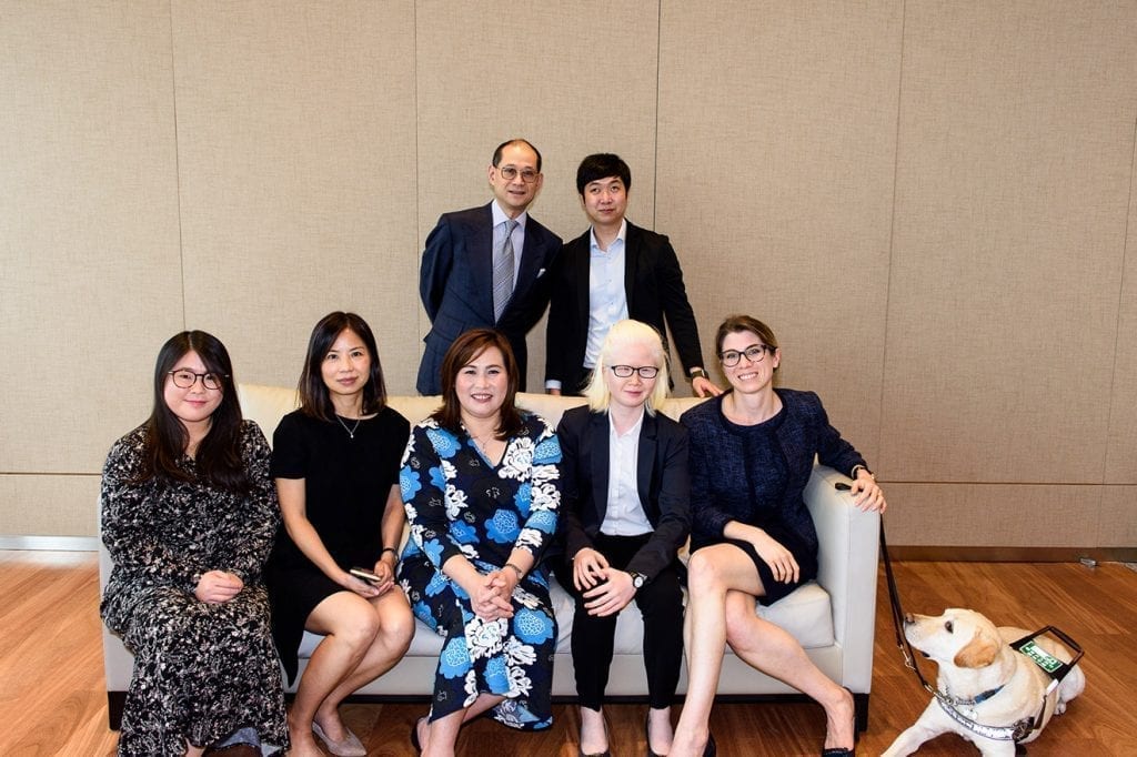 Group photo of Walter and BNP Paribas team