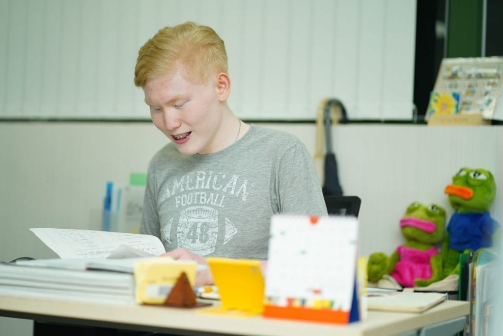 Kenny, CareER's member, is working